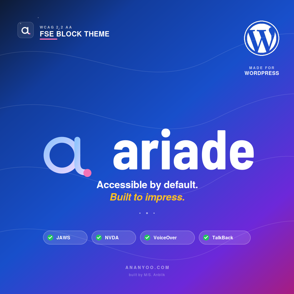 Readily Available WordPress Accessibility Theme
