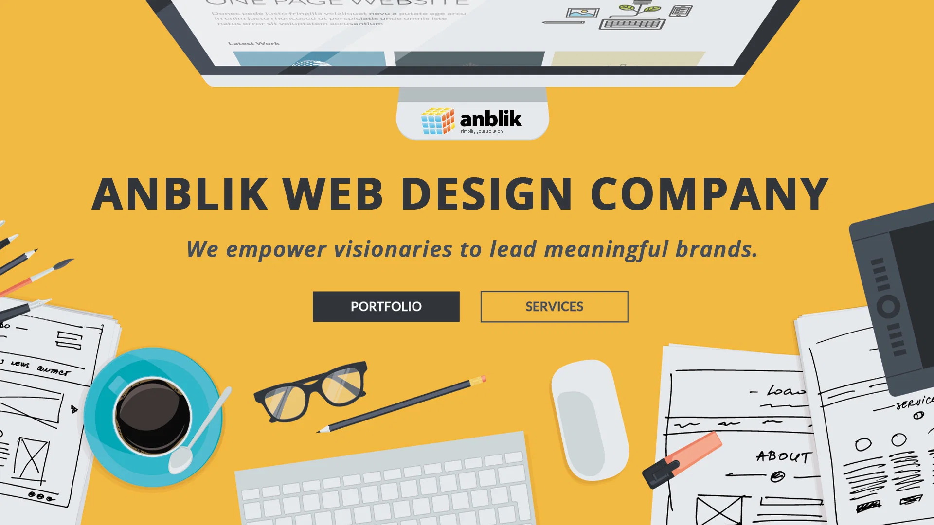 Header for the Anblik accessibility audit case study