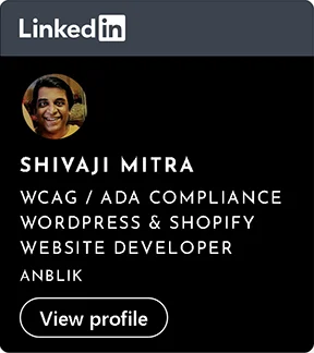 LinkedIn Shivaji Mitra Portfolio