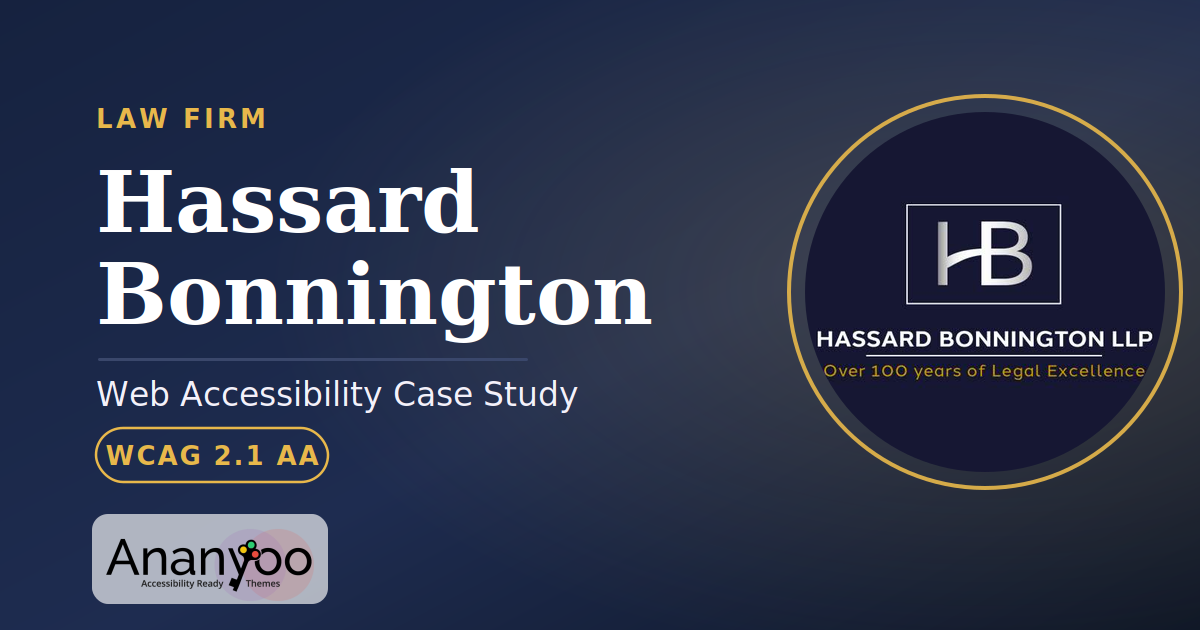 Hassard Bonnington Accessibility Audit – WCAG 2.1 AA remediation case study