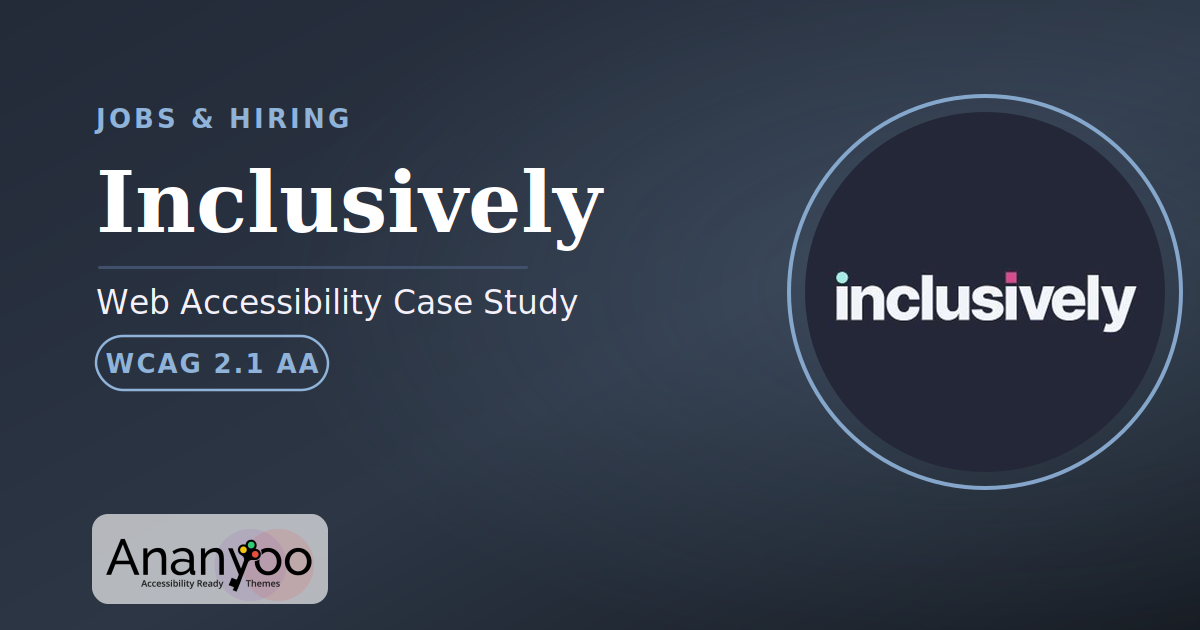 Inclusively Accessibility Audit – WCAG 2.1 AA remediation case study