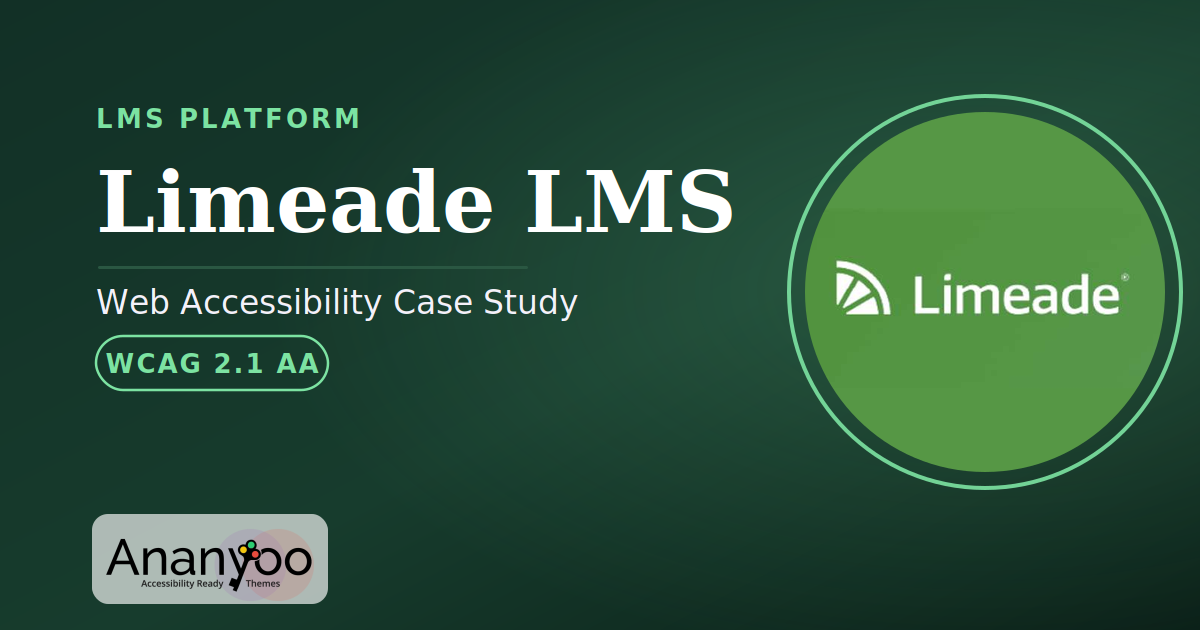 Limeade LMS Accessibility Audit – WCAG 2.1 AA remediation case study