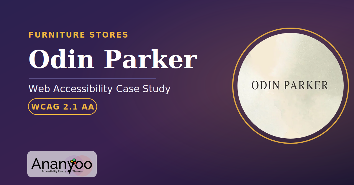 Odin Parker Accessibility Audit – WCAG 2.1 AA remediation case study