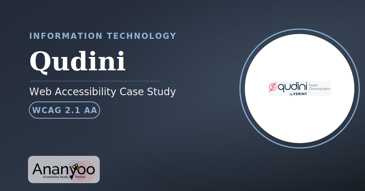 Qudini Accessibility Audit – WCAG 2.1 AA remediation case study