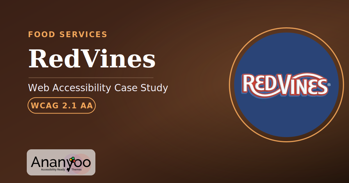 Red Vines Accessibility Audit – WCAG 2.1 AA remediation case study