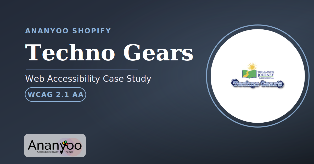 Techno Gears Accessibility Audit – WCAG 2.1 AA remediation case study