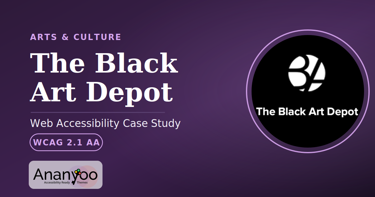 The Black Art Depot Accessibility Audit – WCAG 2.1 AA remediation case study