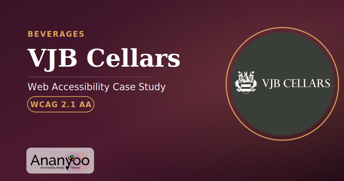 VJB Cellars Accessibility Audit – WCAG 2.1 AA remediation case study