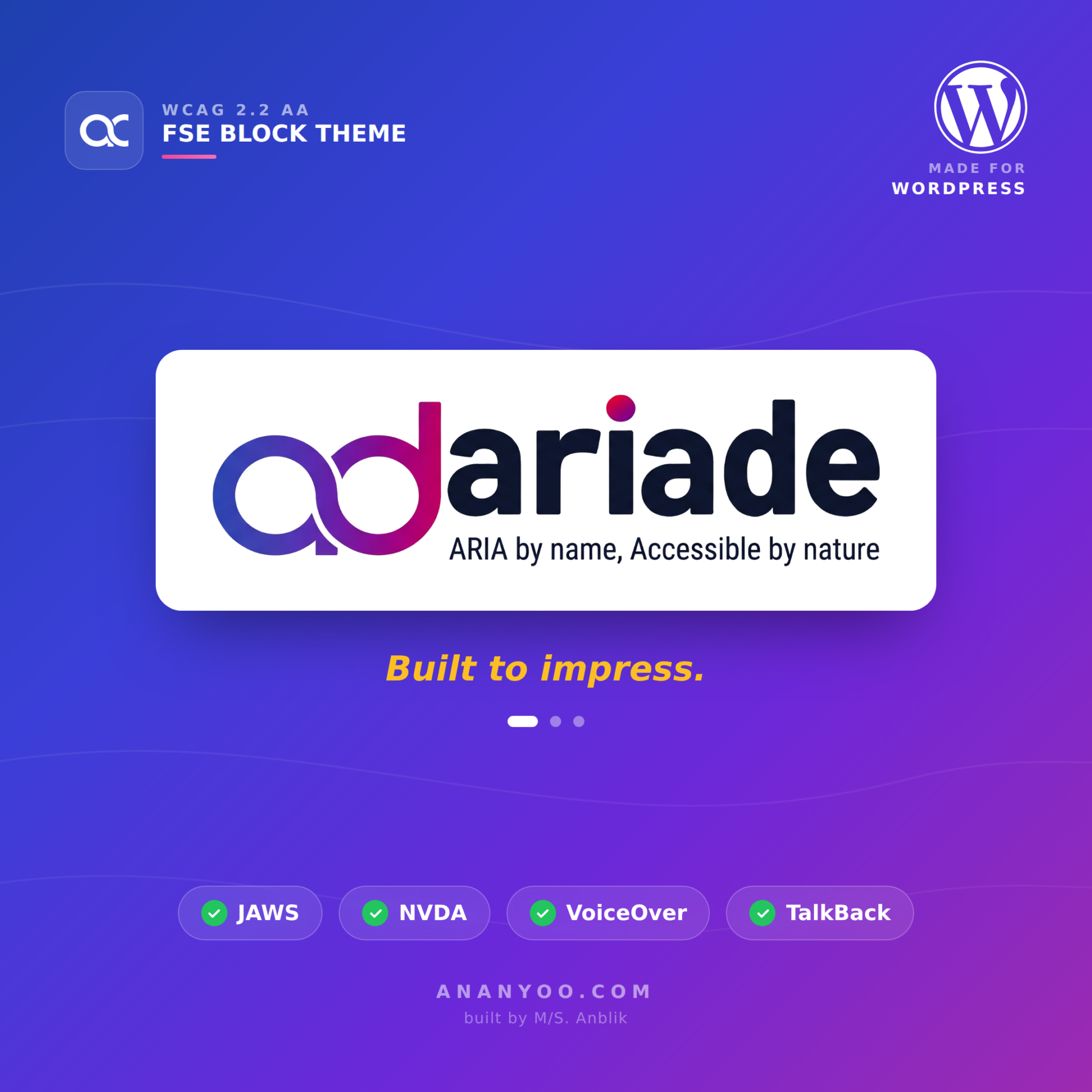 WordPress accessible theme preview