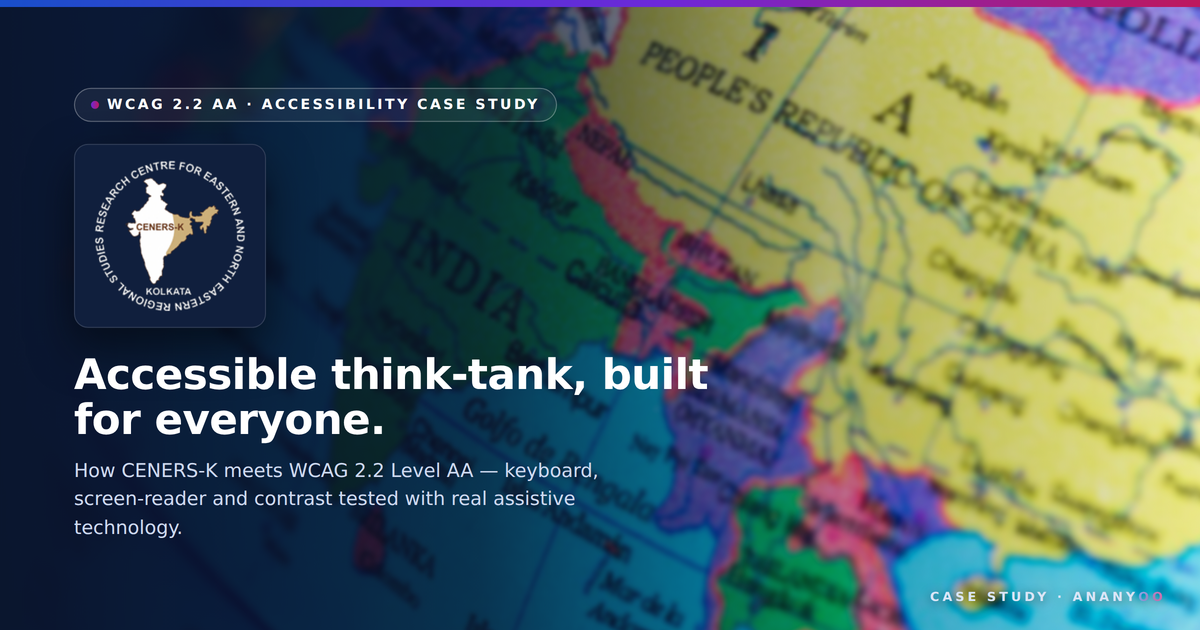 CENERS-K accessibility audit &ndash; WCAG 2.2 AA remediation case study