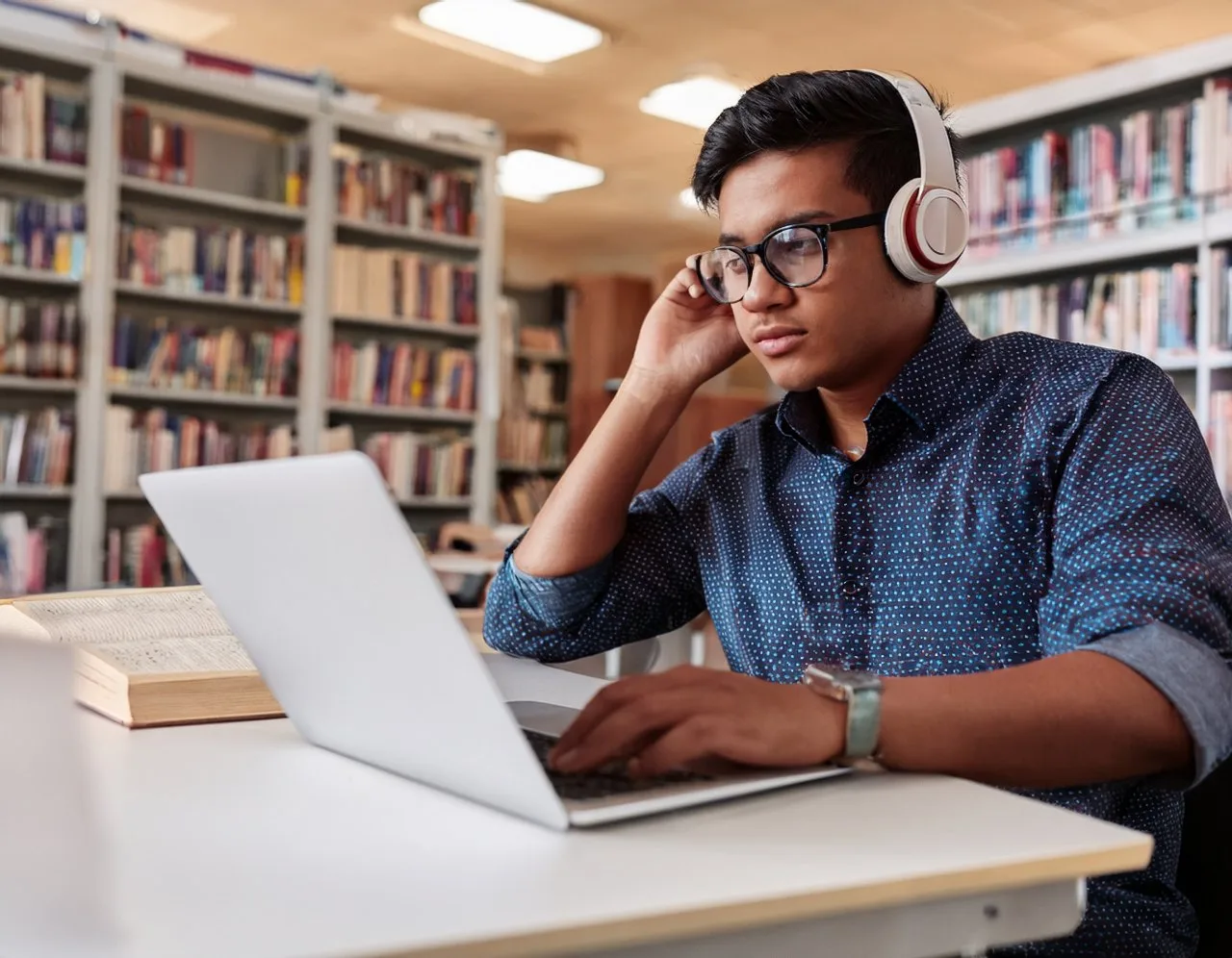 Screen reader user reading an accessible PDF