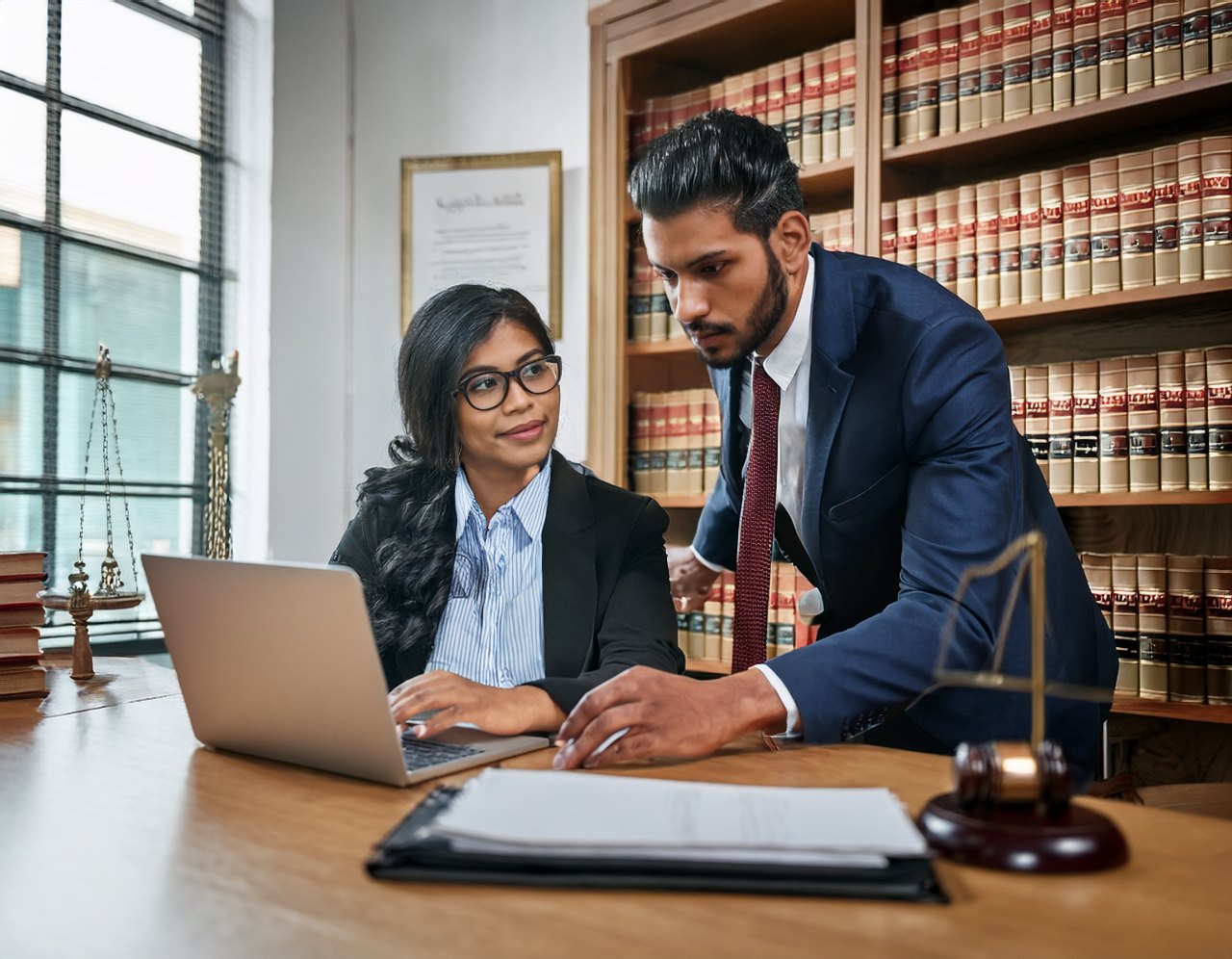 Lawyer and developer reviewing a website for ADA compliance