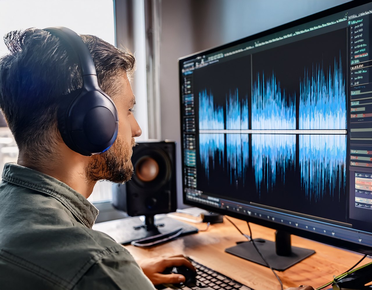 Audio and video accessibility: editor adding captions and audio description