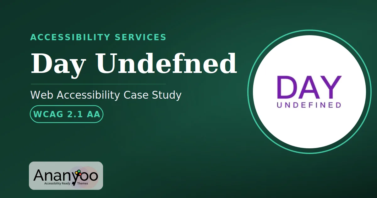 Day Undefined Accessibility Audit - WCAG 2.1 AA remediation case study