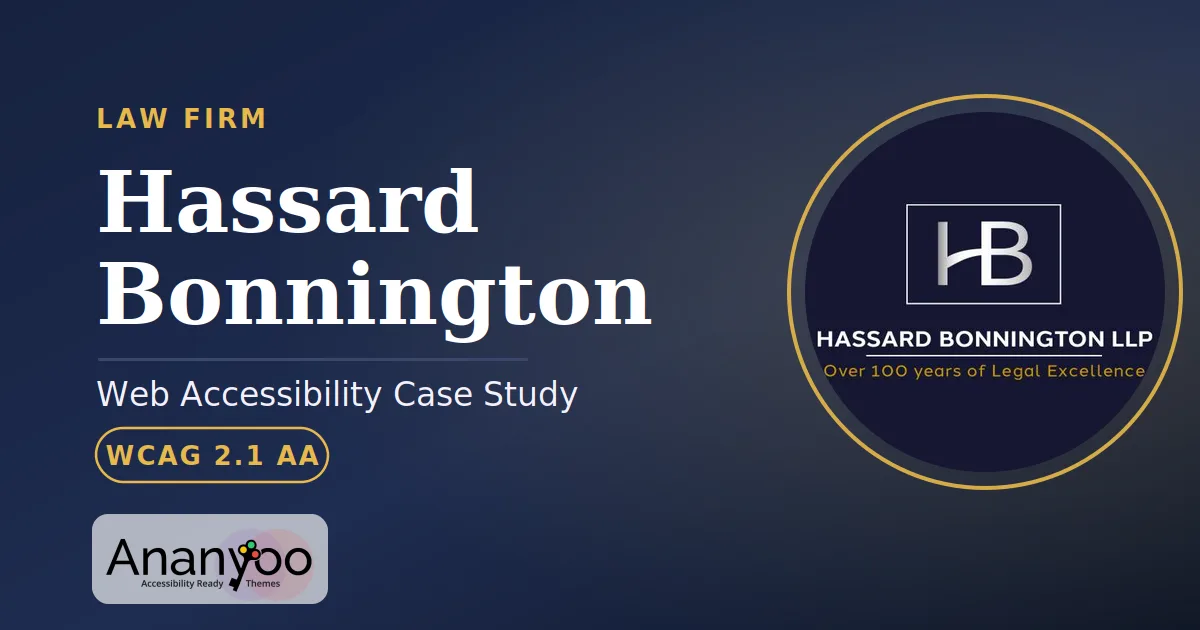 Hassard Bonnington Accessibility Audit - WCAG 2.1 AA remediation case study