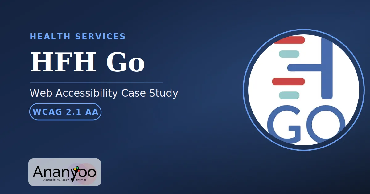 HFH Go Accessibility Audit - WCAG 2.1 AA remediation case study
