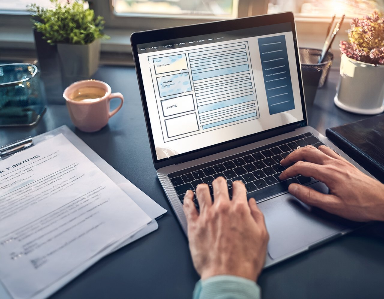 How to create accessible PDFs: tagging a document on a laptop