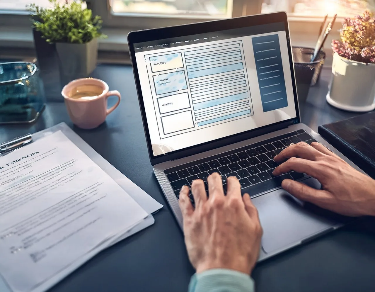 How to create accessible PDFs: tagging a document on a laptop