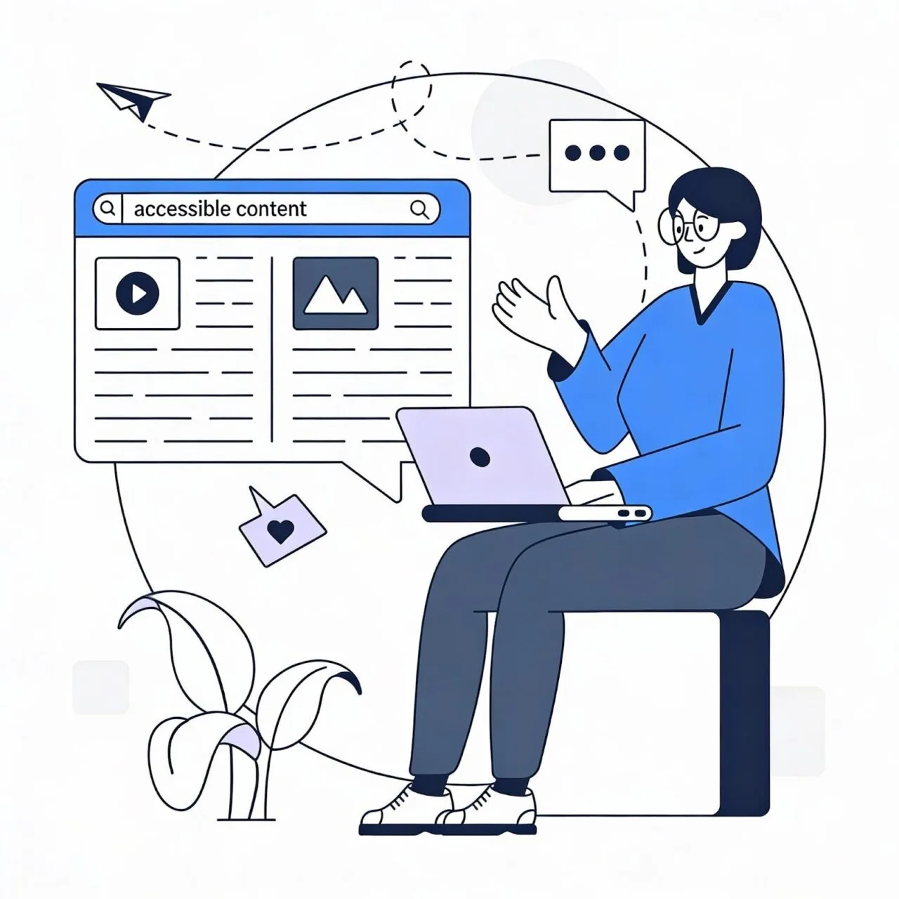 Writing accessible web content with clear structure and plain language