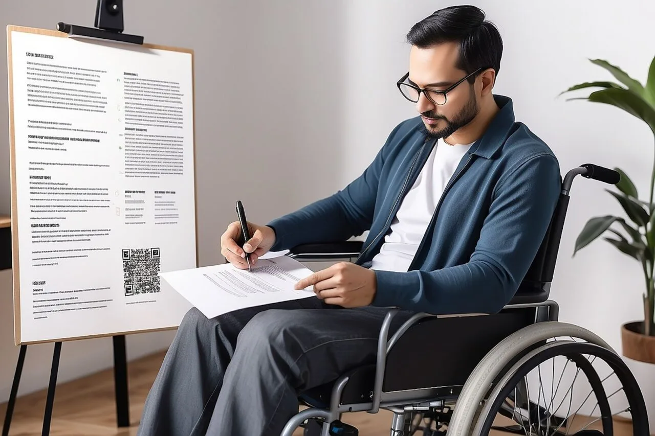 Document fill-up by Disabled Person