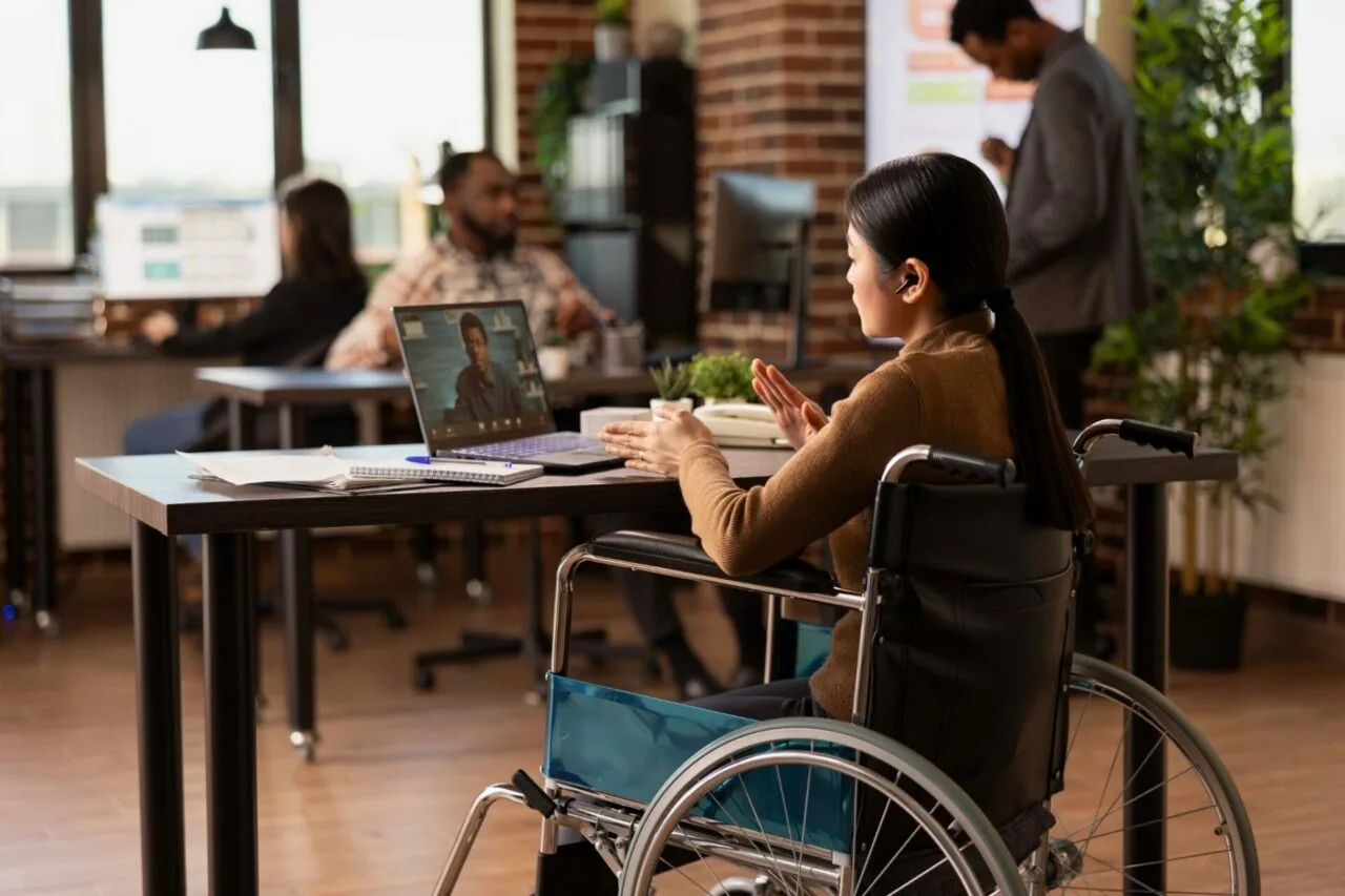 Disable Women in Wheelchair