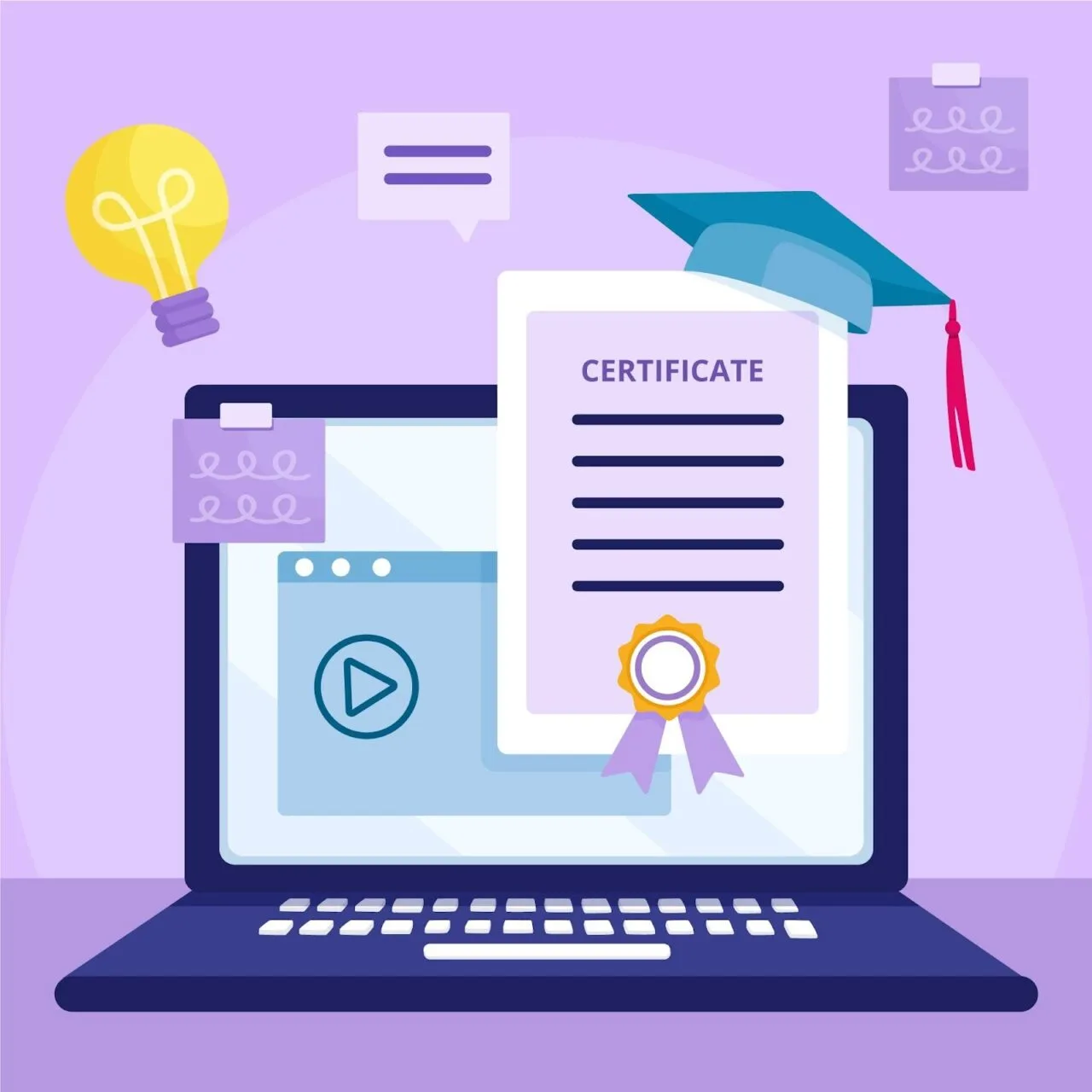 Top accessibility certification courses shown on a laptop screen
