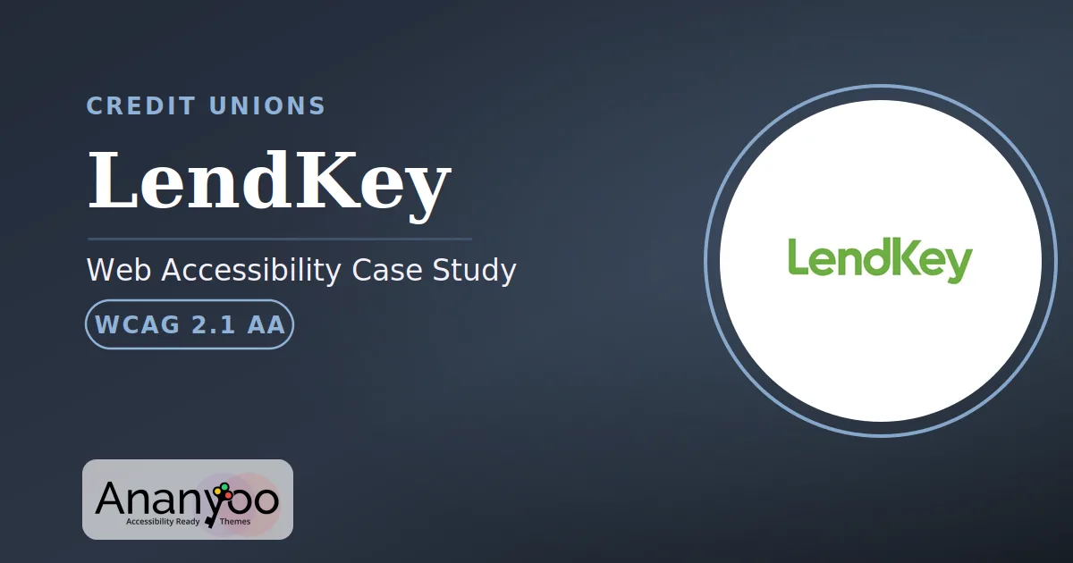 LendKey Accessibility Audit - WCAG 2.1 AA remediation case study