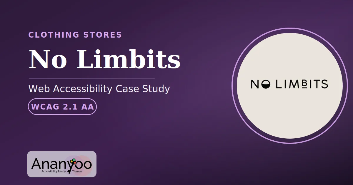 No Limbits Accessibility Audit - WCAG 2.1 AA remediation case study