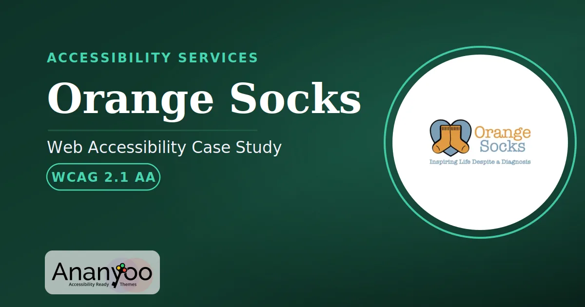 Orange Socks Accessibility Audit - WCAG 2.1 AA remediation case study