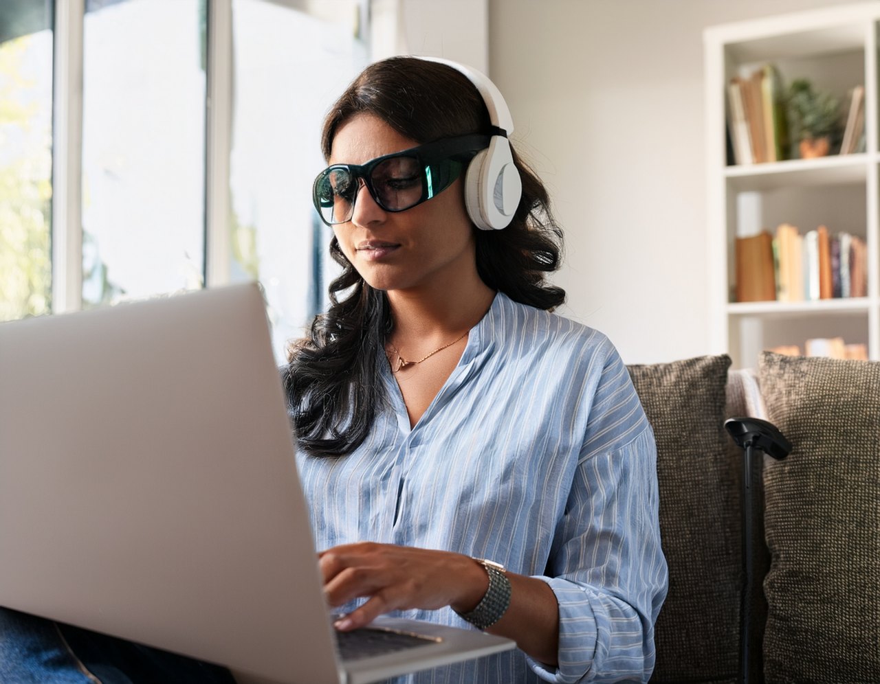 Screen reader user browsing a WordPress website