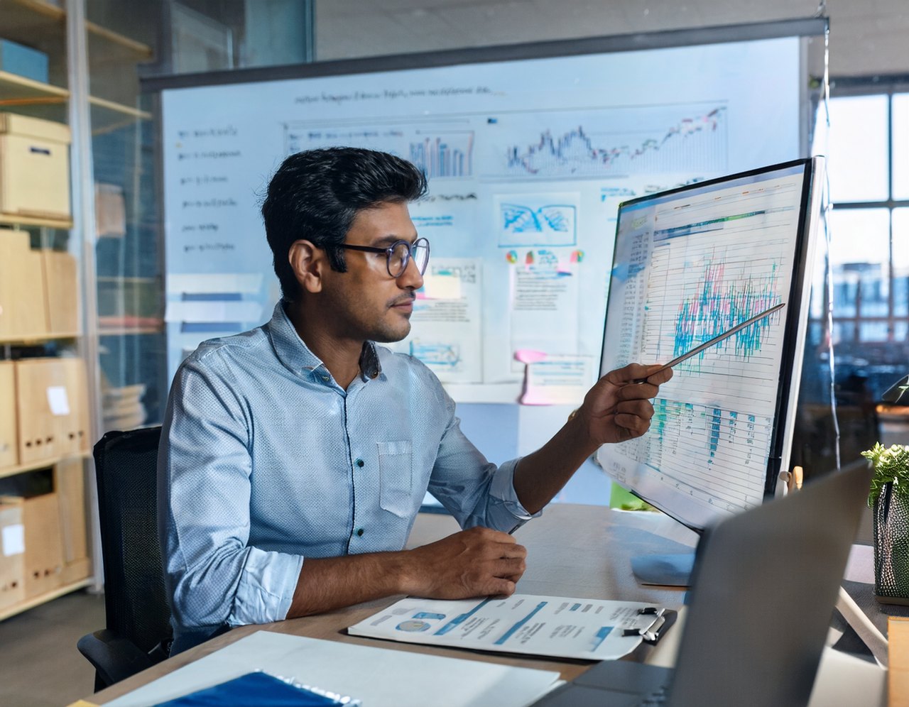 Analyst reviewing SEO growth after accessibility improvements