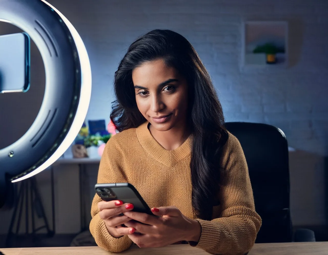 Adding alt text and captions to a social media post