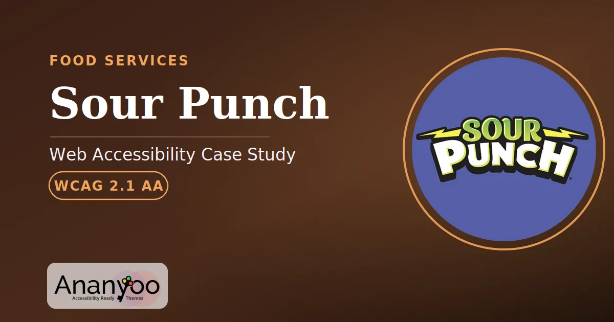 Sour Punch Accessibility Audit - WCAG 2.1 AA remediation case study
