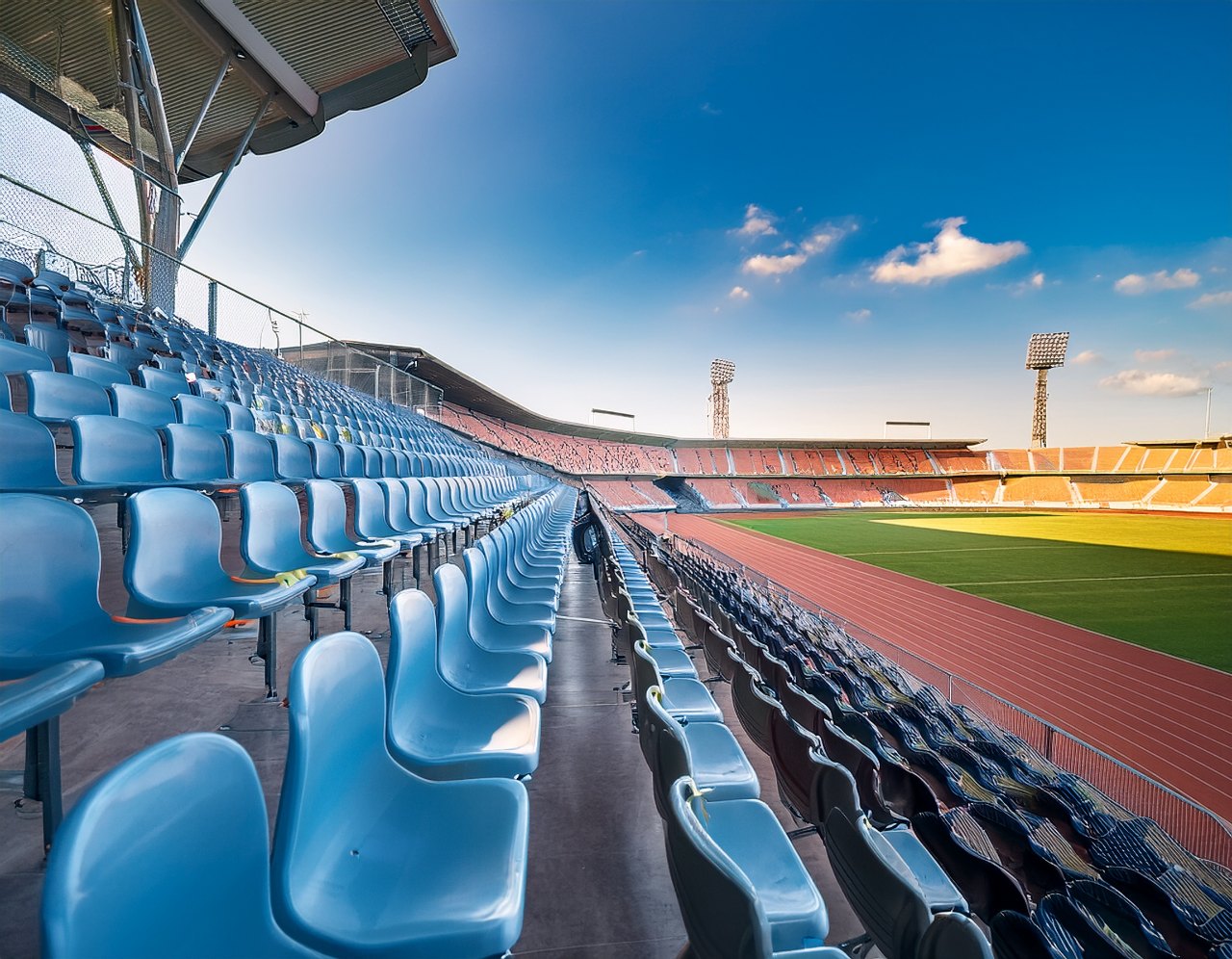 Modern accessible stadium designed for spectators of all abilities