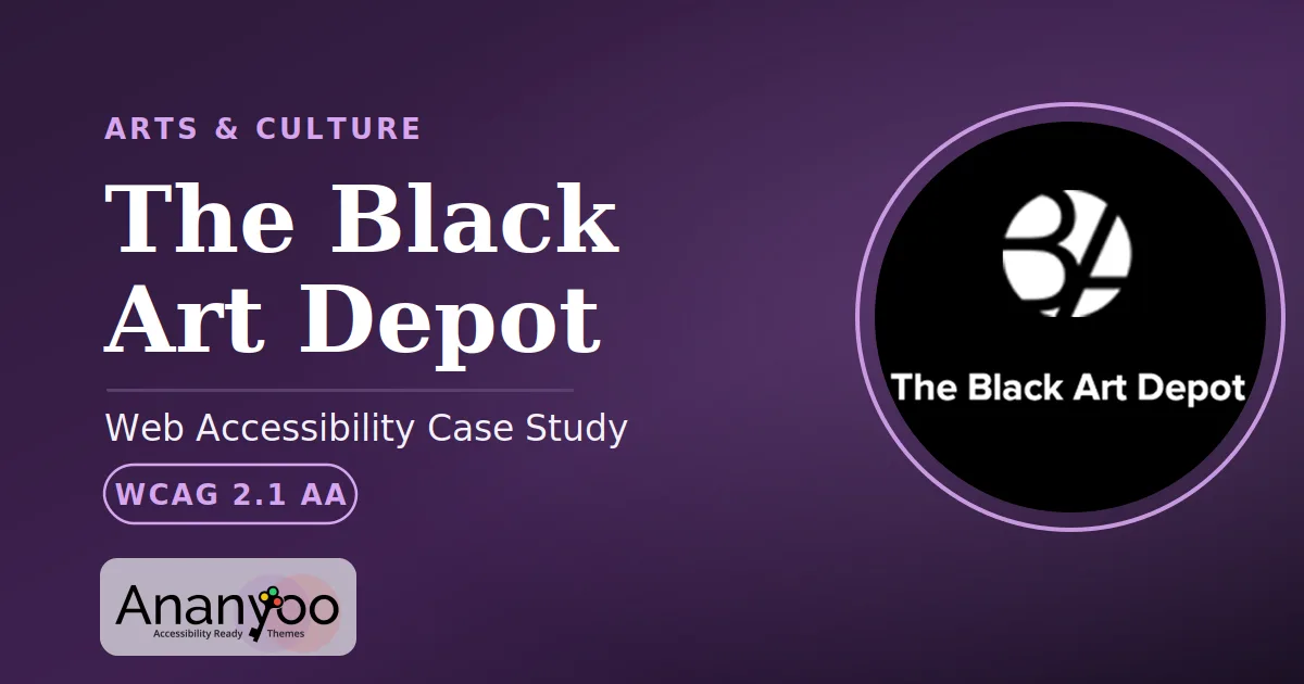 The Black Art Depot Accessibility Audit - WCAG 2.1 AA remediation case study