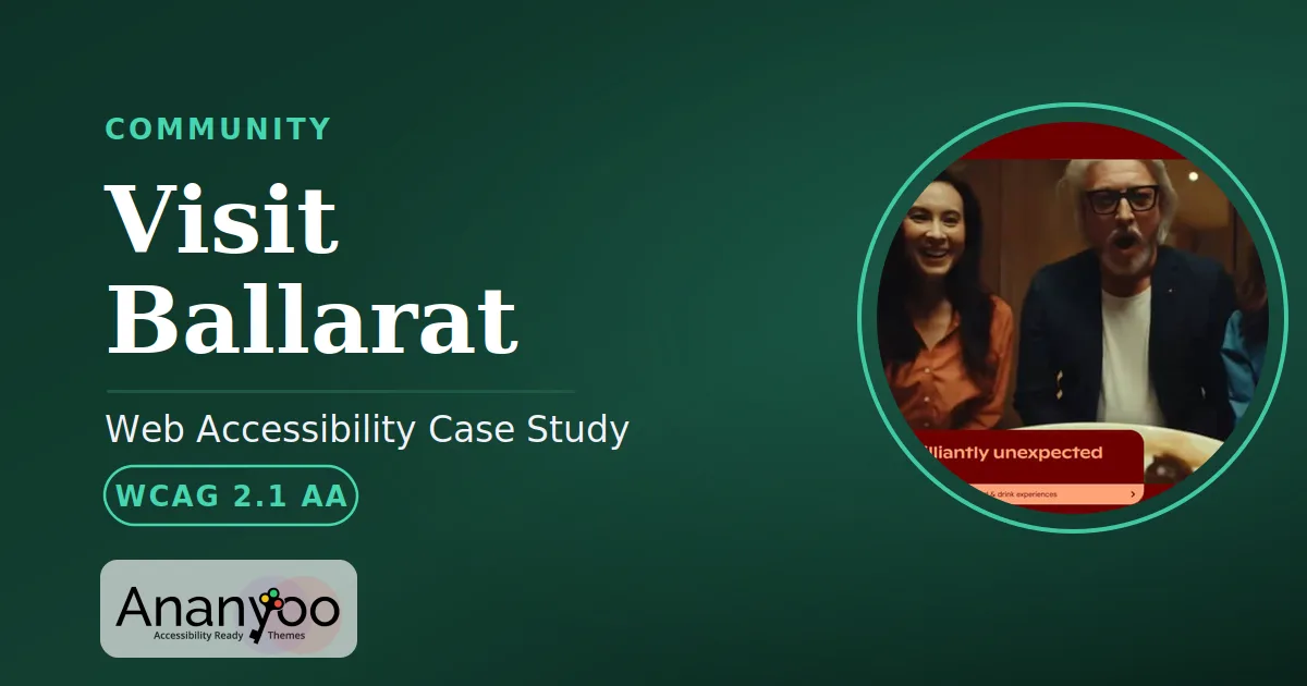 Visit Ballarat Accessibility Audit - WCAG 2.1 AA remediation case study