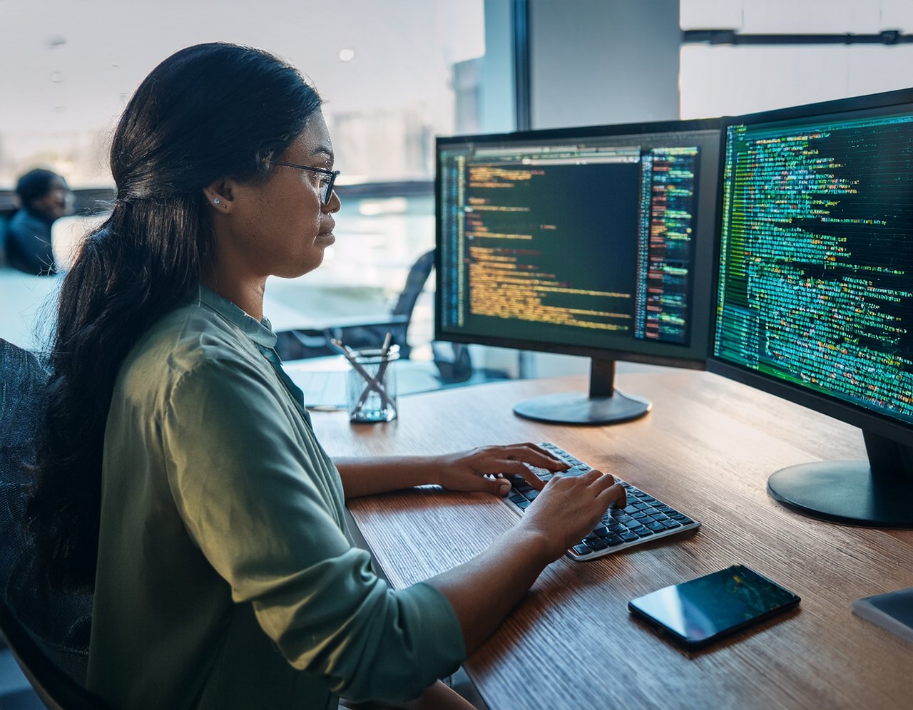 WCAG conformance: developer fixing colour contrast and focus styles