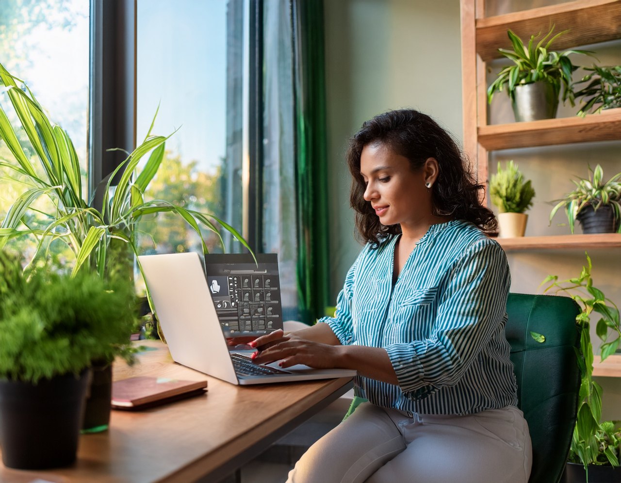 WordPress accessibility: editing a page in the block editor with a checklist beside the laptop