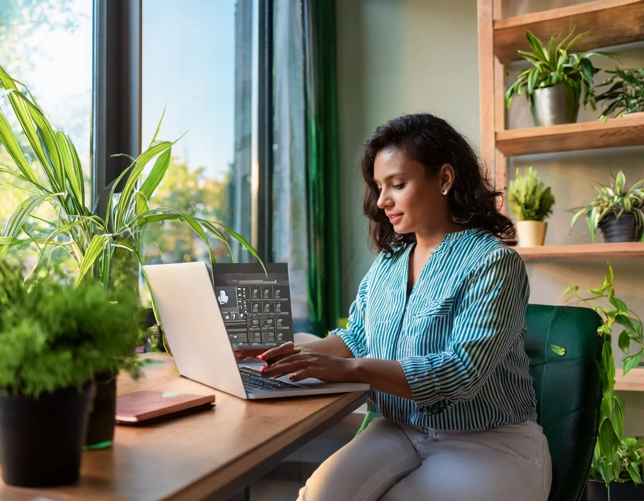 WordPress accessibility: editing a page in the block editor with a checklist beside the laptop